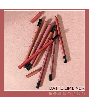 Long Lasting Waterproof Creamy Lip Liner Pencil - High Pigmented, Non-Fade, Non-Dry, Professional Makeup - 12 Hours Wear - Matte Lip Liner Pencil for Women (06 FALL INTO) - Buy Online on GoSupps.com