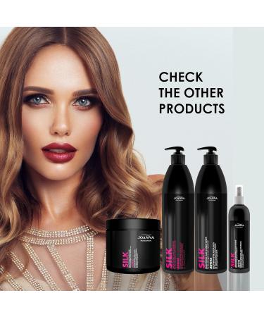 Joanna Professional Silk Conditioner - 1000g Smoothing Hair Product with Hydrolyzed Silk Protein for Silky Hair & Growth - Best Professional Hair Care - Buy Online on GoSupps.com