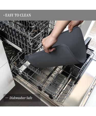 Reopet Silicone Feed Mats for Pets | Waterproof Dog & Cat Mats with Elevated Edges - 60x40 cm (Pack of 1) | International Shipping Available - Buy Online on GoSupps.com
