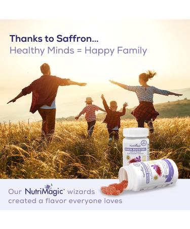 NutriMagic Kids Brain Booster with Saffron Extract and Essential Vitamins - 60 Vegan Gummies for Focus, Memory, and Mood Support - Buy Online on GoSupps.com