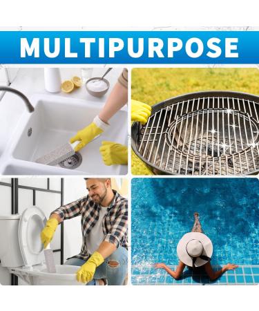 4TH Pumice Stone for Toilet Bowl Cleaning - 2 Piece Scouring Stick with Handle Removes Limescale Hard Water Rings & Calcium Buildup for Bathroom Tile & Household Cleaning - Buy Online on GoSupps.com