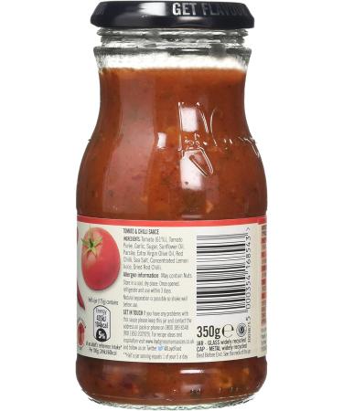 Loyd Grossman Tomato and Chilli Cooking Sauce 350g - Authentic Flavor in a Jar | Pack of 1 - Buy Online on GoSupps.com