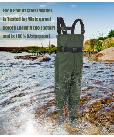 LANGXUN Kids Chest Waders - Lightweight & Breathable PVC Fishing Waders for Toddlers & Children - Waterproof Hutting Waders for Boys & Girls - Age 4/5 - Buy Online on GoSupps.com