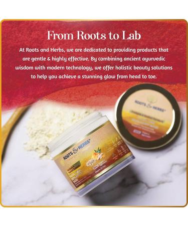 Chickpea & Kasturi Turmeric Facial Hair Removal Powder - Ayurvedic Depilatory Mask for Men & Women - Effective for Chin Jawline & Upper Lips - 2.11oz Roots & Herbs - Buy Online on GoSupps.com