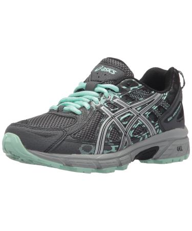 ASICS Women's Gel-Venture 6 MX Running Shoes 8 Castlerock/Silver/Honeydew