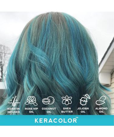 Keracolor Clenditioner Hair Dye - Teal Semi Permanent Color Depositing Conditioner (12 Fl Oz) - Buy Online on GoSupps.com