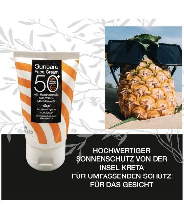 Original Rices Sunscreen LSF 50 | Vegan Face Cream with Sun Protection | Hyaluronic Acid Aloe Vera & Macadamia Oil | Natural Cosmetics for Effortless Hydration - Buy Online on GoSupps.com