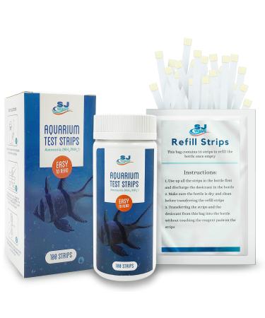 Aquarium Ammonia Test Strips | Fast and Accurate Water Quality Ammonia Testing Kit for Saltwater & Freshwater Aquariums & Fish Tanks  Ammonia Test Kit for Aquarium Helps Keep Fish Safe (100 Strips) - Buy Online on GoSupps.com
