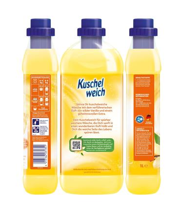 Cuddly Soft Fabric Softener Wild Vanilla - Dermatologically Tested Microplastics Free 1L for 38 Washes - Buy Online on GoSupps.com