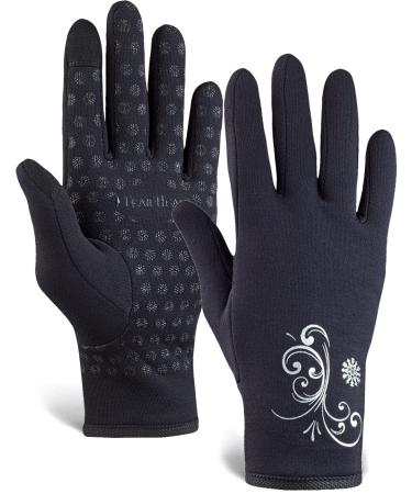 TrailHeads Power Stretch Women's Running Gloves - black/black black / black S - Buy Online on GoSupps.com