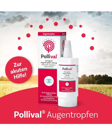 Pollival Eye Drops - Fast Relief for Acute Allergy Symptoms | 10 ml - International Shipping Available - Buy Online on GoSupps.com