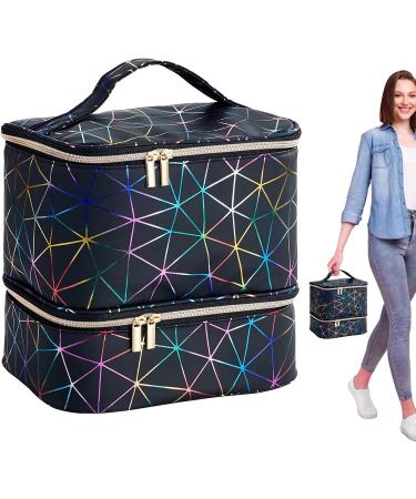 Manicure Storage Bag Nail Supplies Organizer Nail Storage Organizer Sponge Partitions Nail Polish Bag Organizer Sturdy Handle for Nail Polish Black - Buy Online on GoSupps.com