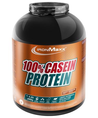 Ironmaxx 100% casein protein powder - chocolate 2kg can |Water -soluble protein powder for long -term protein supply and saturation |High protein powder without added sugar chocolate 2000g can - Buy Online on GoSupps.com