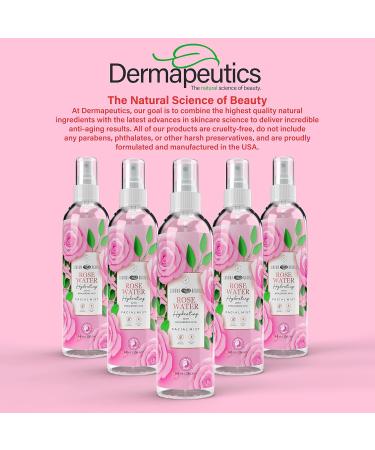 Anti-Aging Rose Water Hydrating Facial Mist - 8 oz | Vegan Paraben-Free Fragrance-Free 99% Naturally Derived | Shop Internationally - Buy Online on GoSupps.com