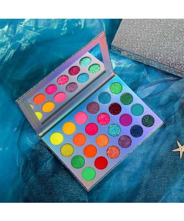 Eyeshadow Palette Colorful - 24-Colors Shimmer Eye Shadow | Long Lasting Waterproof Eye Makeup Palette with Women Girl Halloween Tmay - Buy Online on GoSupps.com