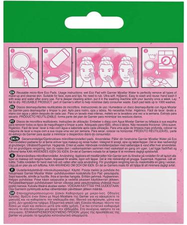 Garnier Micellar Reusable Eco Pads - 3 Micro Fibre Makeup Remover Pads - Buy Online on GoSupps.com