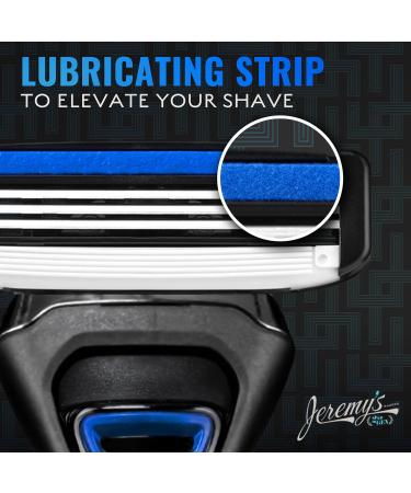 Buy Jeremy's Razors for Men - Sprint 3 Razor Blade Refills (8 Cartridges) - Compatible with 2nd Gen Handles - Stainless Steel Lubricating Strip Easy Rinse - International Shipping Available - Buy Online on GoSupps.com