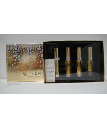 White Diamond Elizabeth Taylor Eau De Toilette Spray 3 bottles each 0.33 oz + Refillable Purser - Buy Online on GoSupps.com