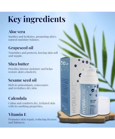 HydraNure Organic Eczema Cream for Babies & Adults - Soothes, Repairs & Protects Skin - 300ml - Buy Online on GoSupps.com