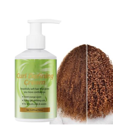 Wisylizv Elasticity Curl Cream Restores & Defines Curl Enhancer AntiFrizz Volume Boost Cream Curly Girls 2A 4C Perfect Hydration Bounce Revival Gift
