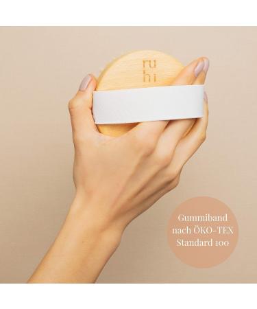 Ruhi Natural Body Brush - 100% Bristle FSC Beech Wood Plastic-Free Dry Brush for Massage & Lymphatic Drainage Anti-Cellulite Solution - Buy Online on GoSupps.com