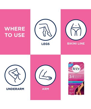 VEET Easy-Gelwax Technology Sensitive Formula Hair Removal Wax Strips - Pack of 3 - Buy Online on GoSupps.com
