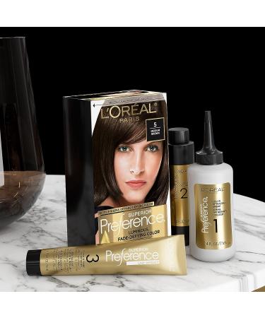 L'Oreal Paris Superior Preference 5MB Medium Auburn Hair Color - Fade-Defying Formula - 1 Pack - Buy Online on GoSupps.com