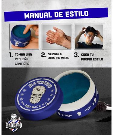  Bandido BANDIDO Aqua Hair Wax No. 5 Men's Medium Hold Hair Wax 150 ml Long-lasting shine wet look Edge Control - Buy Online on GoSupps.com