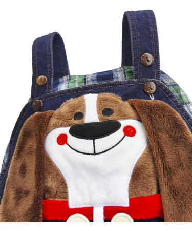 KIDSCOOL SPACE Baby Denim Overalls | 3D Cartoon Knitted Jean Dungarees | Blue-5049 - Buy Online on GoSupps.com