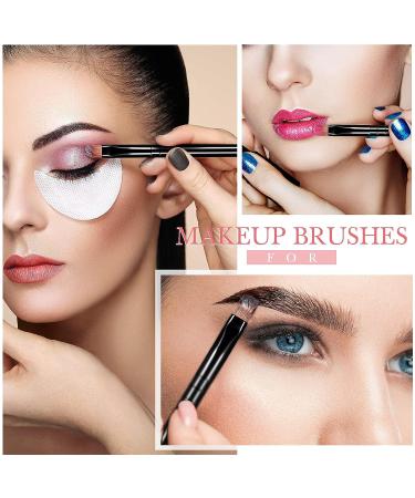 48 Piece Flat Makeup Brushes Set for Concealing, Blending, and Setting - Portable Synthetic Beauty Tools in Black - Buy Online on GoSupps.com