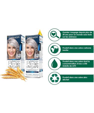 Garnier Belle Color Perle d'Argent Permanent coloring Pearl Gray 115 ml - Pack of 2 - Buy Online on GoSupps.com