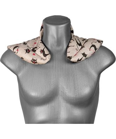 Neck Pillow with Stand-Up Collar - Cat-Mimi Grape Seed Heat Pad & Neck Warmer - International Shipping - Buy Online on GoSupps.com
