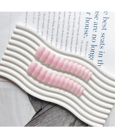 Shop KQueenest Ombre Pink Long Press On Nails | 24 Pcs Coffin & French Tips - Thick Gel Acrylic False Nails for Women - Buy Online on GoSupps.com
