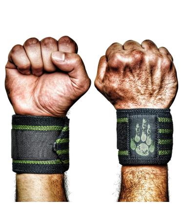 Manimal wrist bandages for weightlifting (since 2010) - Professional wrist bandages for women and men - use for strength training bodybuilding powerlifting crossfit for eliminating wrist pain in the gym - Buy Online on GoSupps.com