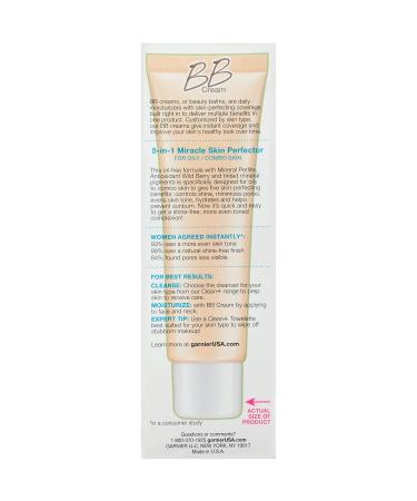 Garnier SkinActive BB Cream Oil-Free Face Moisturizer Light/Medium 2 Count 2 Fl Oz - Pack of 2 - Buy Online on GoSupps.com