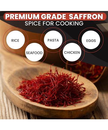 Premium Grade A Zand Persian Saffron Threads - 2g in Decorative Airtight Tin | Ideal for Cooking Basmati Rice, Paella, Risotto & More - Buy Online on GoSupps.com