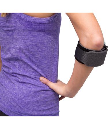Aircast Pneumatic Armband - Tennis/Golfers Elbow Support Strap | Black - Buy Online on GoSupps.com