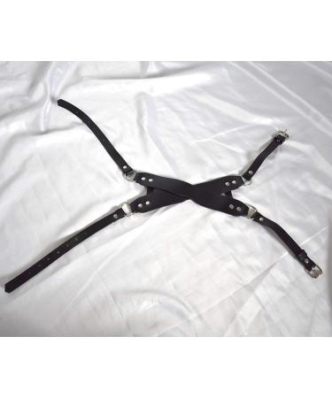 Honeylust Extravagant Synthetic Leather Eye Mask - Elegant Black Carnival Mask for Bondage Fetish & Halloween Parties - Festival Facial Jewelry - Buy Online on GoSupps.com