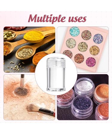 RAYNAG Set of 6 Mini Empty Loose Powder Bottles for Cosmetic Glitter & Eye Shadow - Travel-Friendly with Sifter and Lids - Buy Online on GoSupps.com