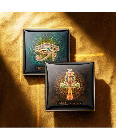 ZEESEA British Museum Egypt Collection Eyeshadow Palette (#06 EYE OF HORUS) - 16 Shimmer, Matte, and Glitter Shades - Buy Online on GoSupps.com