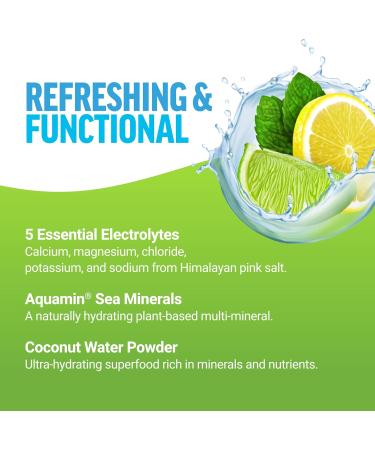 Force Factor Liquid Labs Electrolytes Powder Packets - Lemon Lime | Hydration with 5 Essential Electrolytes Vitamins & Antioxidants | 20 Stick Packs for Optimal Hydration - Buy Online on GoSupps.com