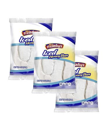 Mrs. Freshley's Honey Buns Variety Pack | Chocolate  Iced  Glazed and Jelly | 4 oz. each | 12 Pack - Buy Online on GoSupps.com