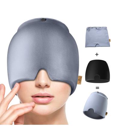 Headache Hat for Migraine  Gel Migraine Relief Cap Headache Relief Hat with Washable Cover  Comfortable & Stretchy Ice Cap with Hot and Cold Compress for Tension  Sinus  Puffy Eyes  Stress Relief