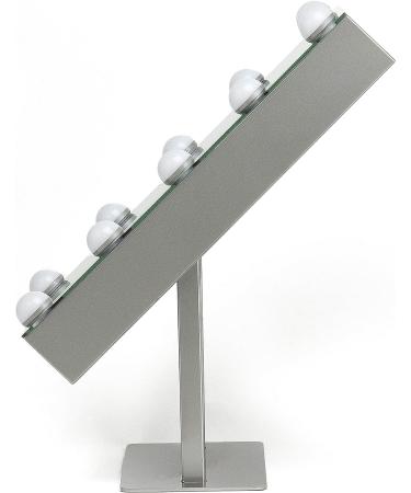iHome Hollywood Vanity Mirror PRO with Bluetooth, Voice Control, USB Input & Speaker - 16x12 LED Makeup Mirror with Adjustable Lights & 10x Detail Mirror - Buy Online on GoSupps.com
