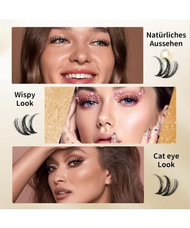 Shop Individual Eyelash Clusters - D Curl Mix 8-16mm | 72-Pack for DIY Extensions - Buy Online on GoSupps.com