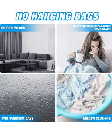 ZSZMFH 12 Pack Moisture Absorber Hanging Bags - Fragrance-Free Closet Dehumidifiers 220g Each - Perfect for Humidity Control - Buy Online on GoSupps.com