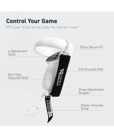 Buy VR Cover Controller Grips for Meta/Oculus Quest 2 - Light Grey | Enhance Your VR Experience - Buy Online on GoSupps.com