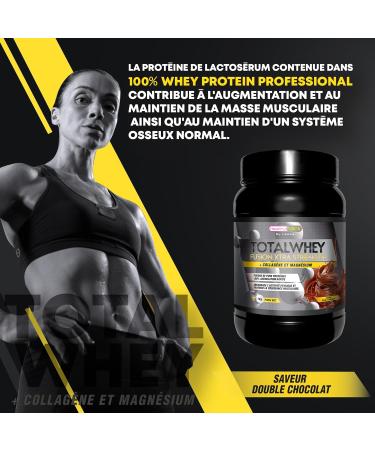 Healthy FUSION Whey Protein Collagen and Magnesium | Rapid Assimilation | Increases Muscle Mass | Improves Your Sports Training and Promotes Muscle Recovery Chocolate 1000g - Buy Online on GoSupps.com