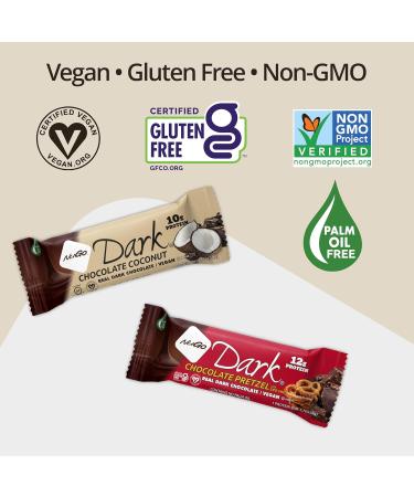NuGo Dark Chocolate Almond with Sea Salt 12g Protein Bar Vegan Gluten Free Non-GMO Kosher Pareve 24 Count Chocolate Almond with Sea Salt 24 Count (Pack of 1) - Buy Online on GoSupps.com