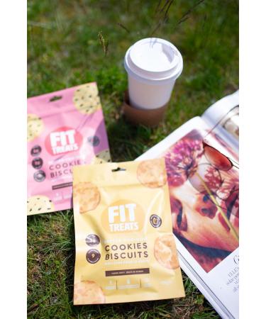 Fit Treats Lemon Zest Better-For-You Healthy Cookies Gluten-Free Nut-Free Vegan 125g - Buy Online on GoSupps.com